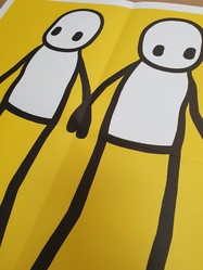Yellow "Holding Hands" Hackney Today Issue by Stik