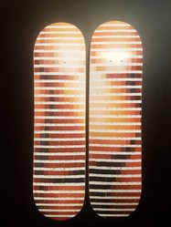 SOLD Intimations (skate deck art) 1/56 by Nick Smith